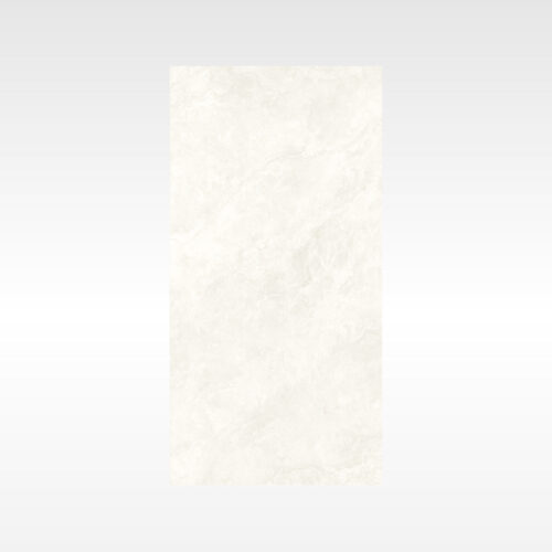 Ivory marble-look porcelain tile - Everest Ivory matt softly mottled stone texture