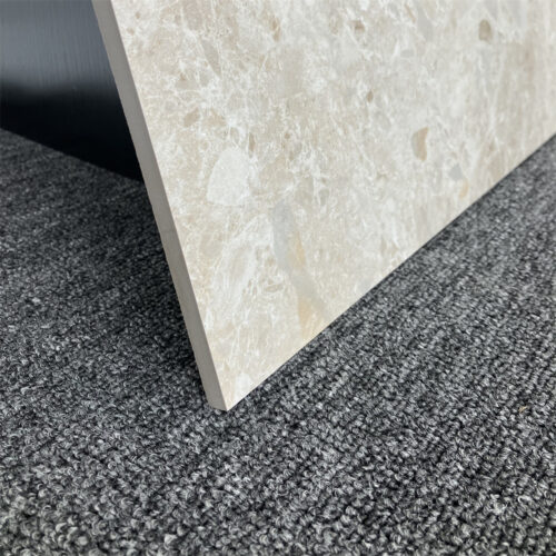 Luxstone Beige terrazzo-look porcelain floor tile warm beige tones