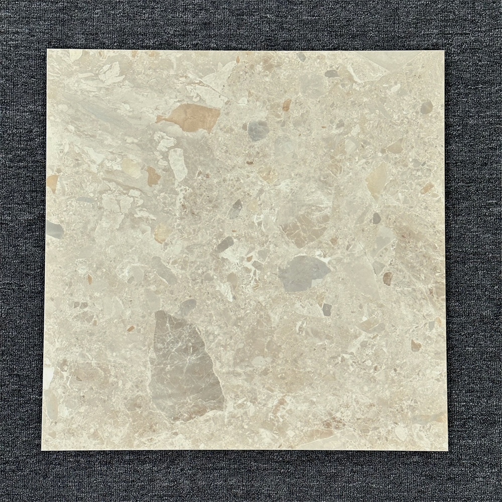 Luxstone Beige porcelain tile beige aggregate texture detail