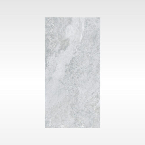 300x600 grey porcelain tile - Riverstone Silver matt swirling wave stone pattern