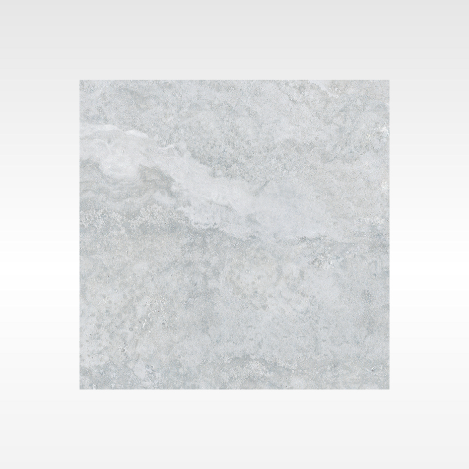 Riverstone Silver tile close-up showing glacier mist and moonstone swirling detail