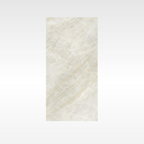 Ivory quartzite-look porcelain tile - Taj Mahal Natural golden veining natural finish
