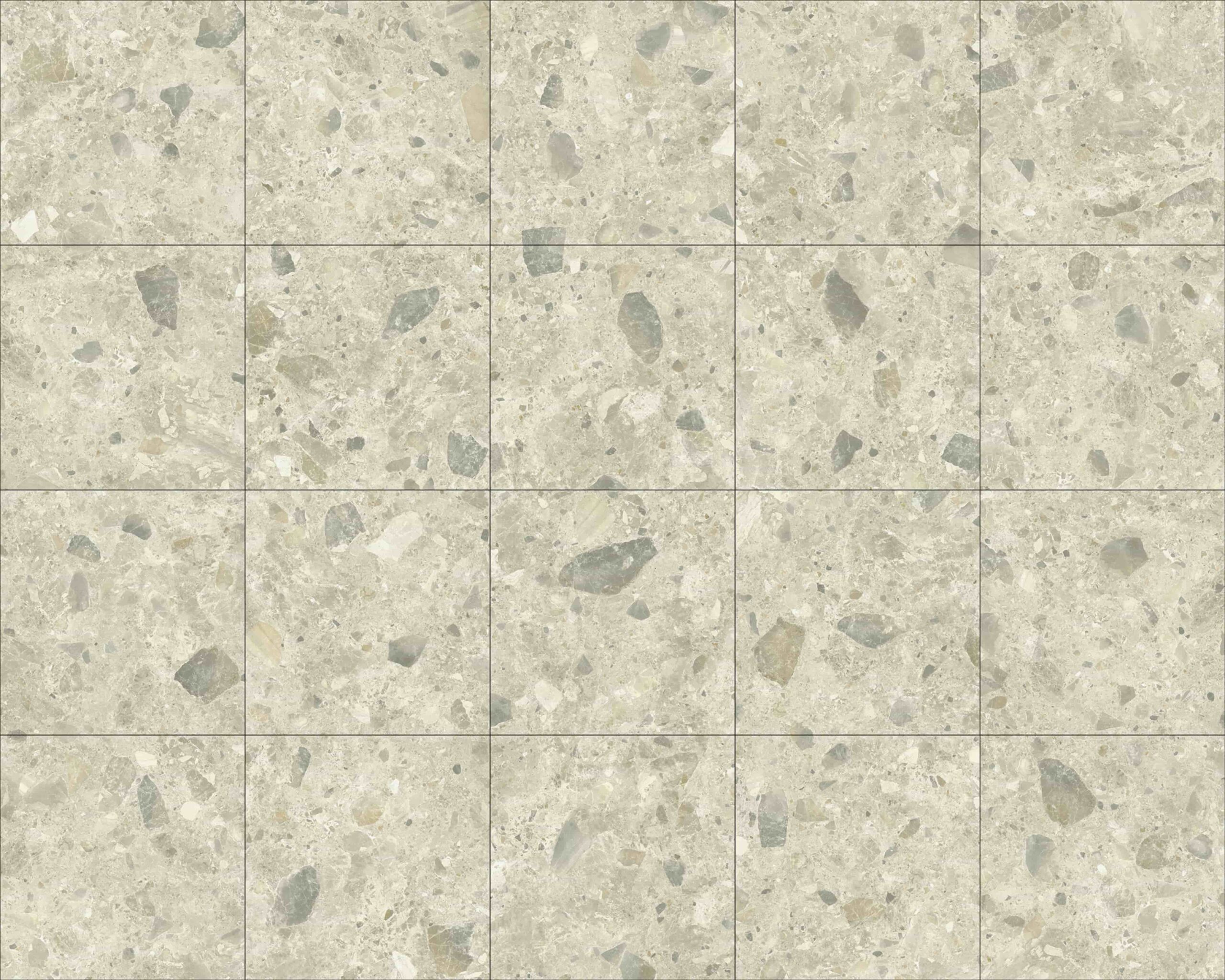 Luxstone Beige warm beige terrazzo tile room setting