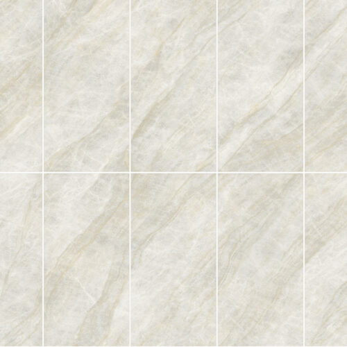 Taj Mahal Natural porcelain tile closeup fibrous gold vein detail wall floor