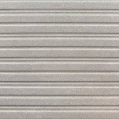 3853 Feature Series Natural ST linear ribbed relief wall tile pale grey stone 300x600mm matt
