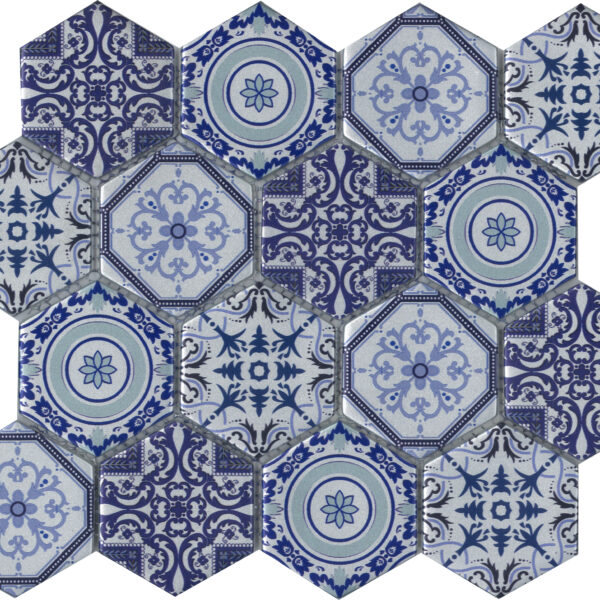 Hexagon Arabia Blue