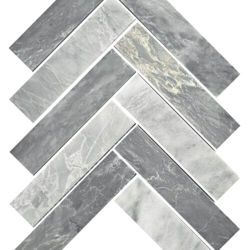 Blue Sandstone honed natural stone herringbone mosaic 35x150mm tiles belantti