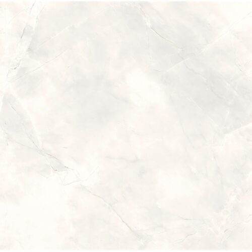 Blush Marble tile detail – luminous white onyx effect with delicate hairline veining and pearl clouds