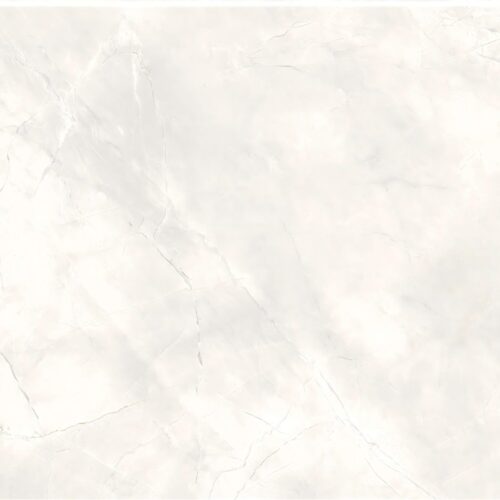 Blush Marble satin matt porcelain tile 600x1200mm – alabaster white with soft silver cloud movement, Belantti2