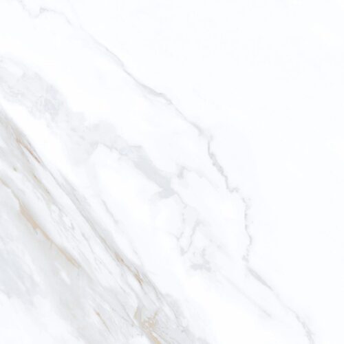Tidal White Silky tile detail – sweeping diagonal coastal grey and driftwood gold veins on crisp white ground