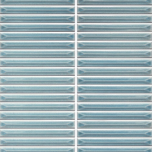 Ukibori mosaic UKB003 white cream embossed ceramic strip tile bathroom kitchen wall