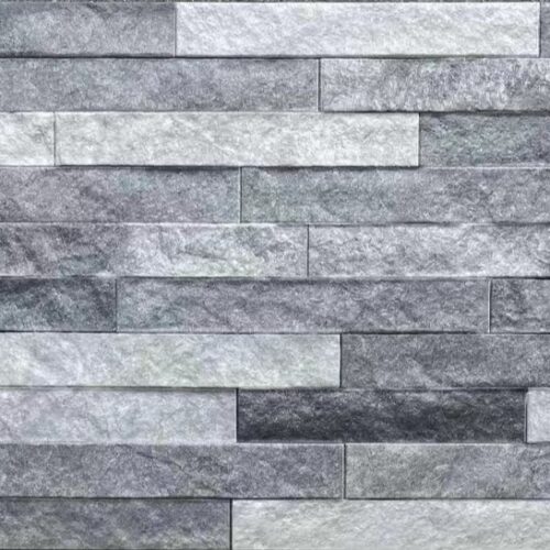 VS9863 Grey Stackstone split-face ledger stone wall tile horizontal stack 300x600mm outdoor