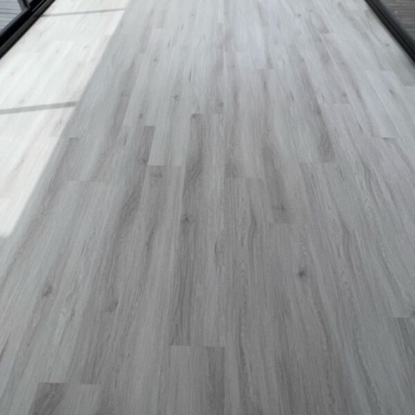 Grey Ghost 7009 hybrid SPC flooring plank cool medium grey 7mm waterproof 1524x228mm