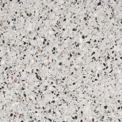 Grey terrazzo tiles - Terrazzo ST Mix white ground porcelain 600x600mm black grey taupe aggregate