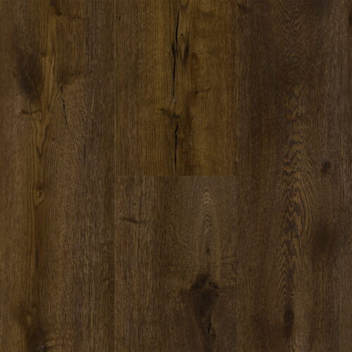 Dark brown herringbone hybrid flooring - Easi-Plank SPC Deep Brown stone-plastic composite 625x125mm