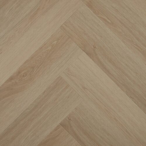 Weathered brown herringbone hybrid flooring - Easi-Plank SPC Barnside 625x125mm blocks
