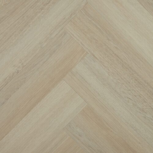 White hybrid flooring - Easi-Plank SPC Porcelain herringbone 625x125mm SPC parquetry blocks