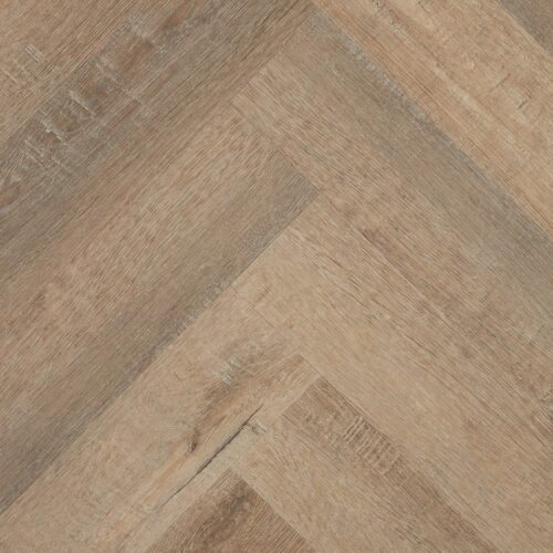 Red stone-look SPC - Easi-Plank SPC Red Stone herringbone hybrid flooring