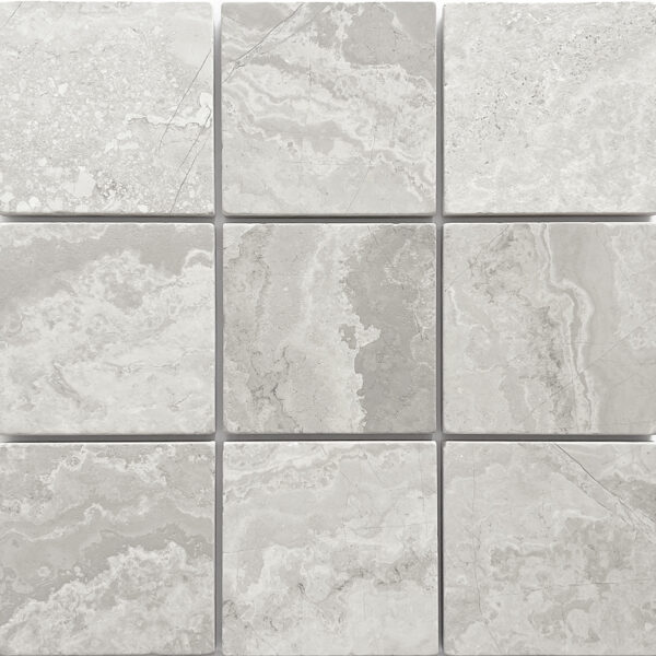 Grey porcelain tile — Apollo Grey Woodstone Tumbled 100X100