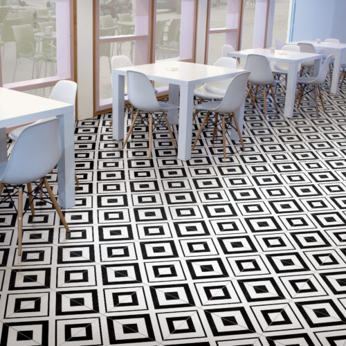 Black porcelain tile — Keys Black