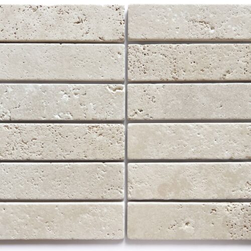 Beige porcelain tile — Apollo Beige Travertine Tumbled 50X200