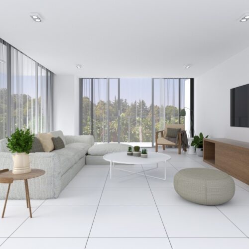 White porcelain tile â€” Absolute White