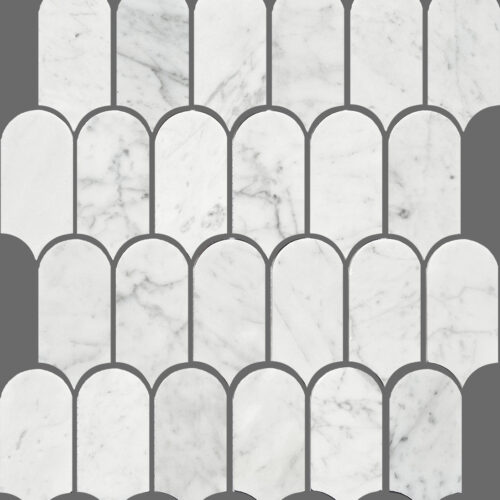 White ceramic tile — Artemis Carrara White