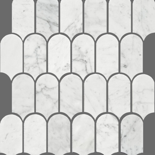 White ceramic tile — Artemis Carrara White