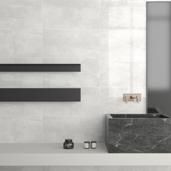 White porcelain tile — Astra White