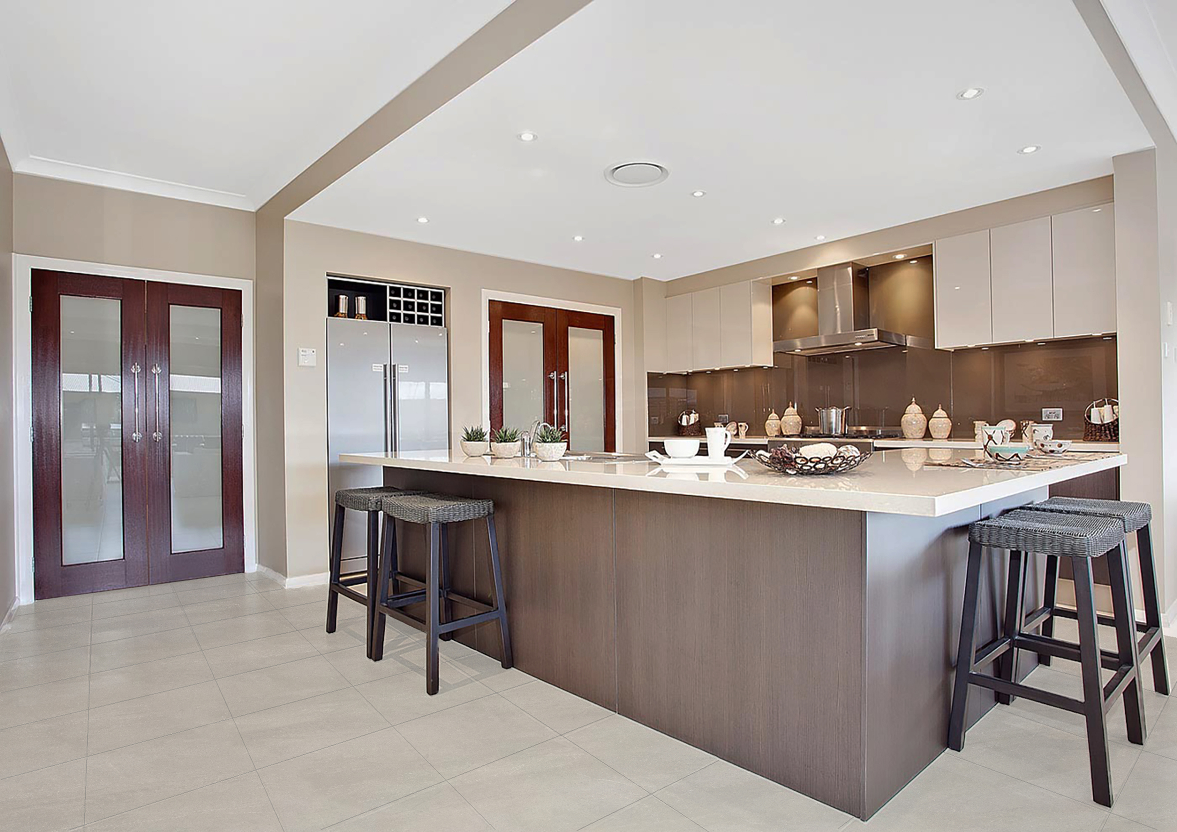 White porcelain tile — Astra White