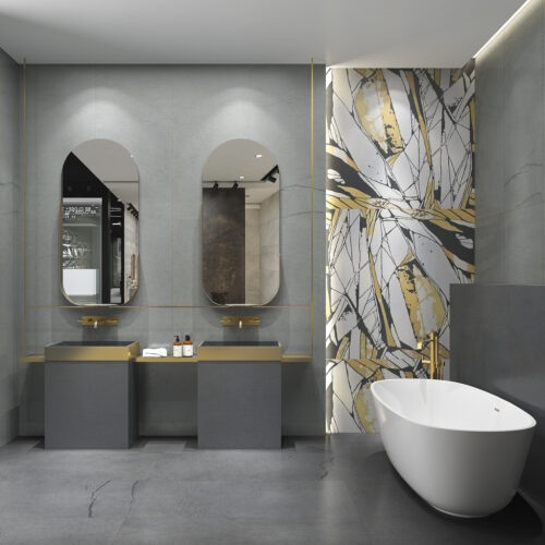 Grey porcelain tile — Bluestone Grey
