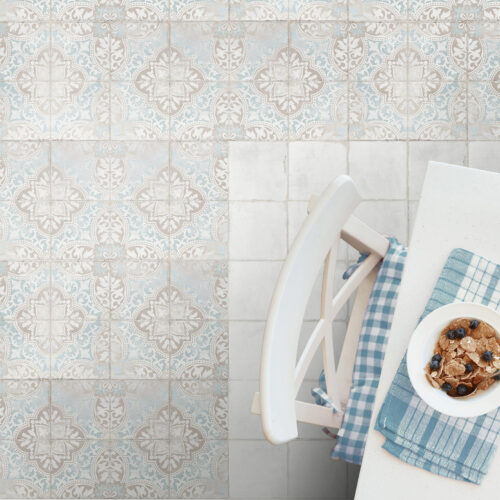 White porcelain tile — Barcelona White