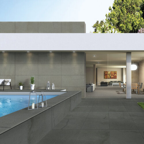 Charcoal porcelain tile — Bluestone Charcoal