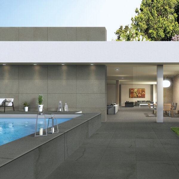 Charcoal porcelain tile — Bluestone Charcoal