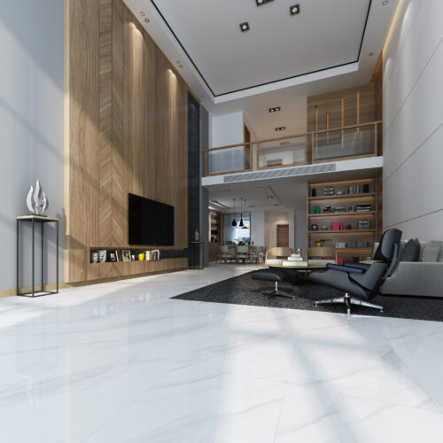 White porcelain tile — Catalina White