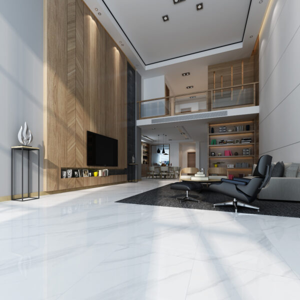 White porcelain tile — Catalina White