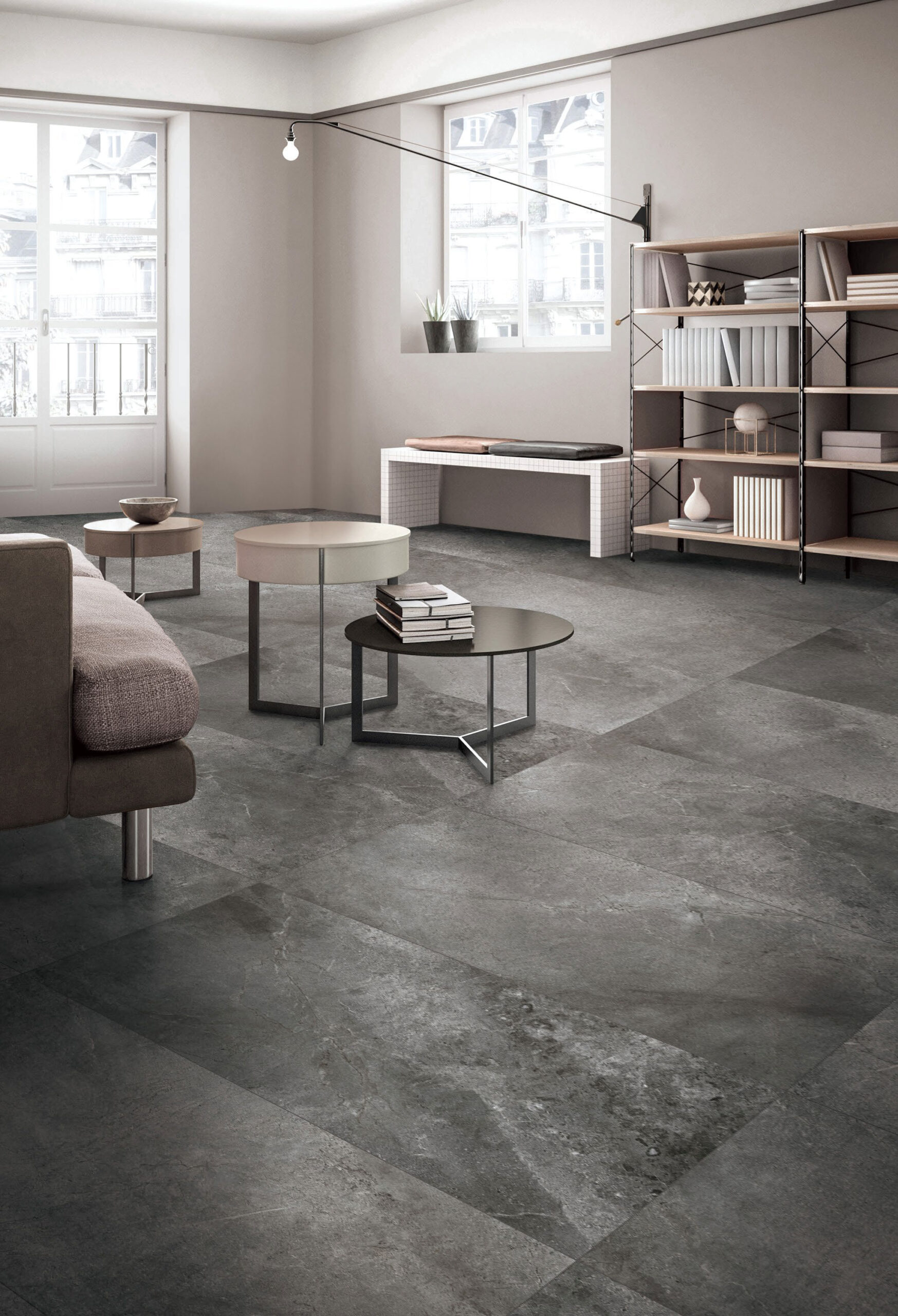 Charcoal porcelain tile — Chiswick Charcoal