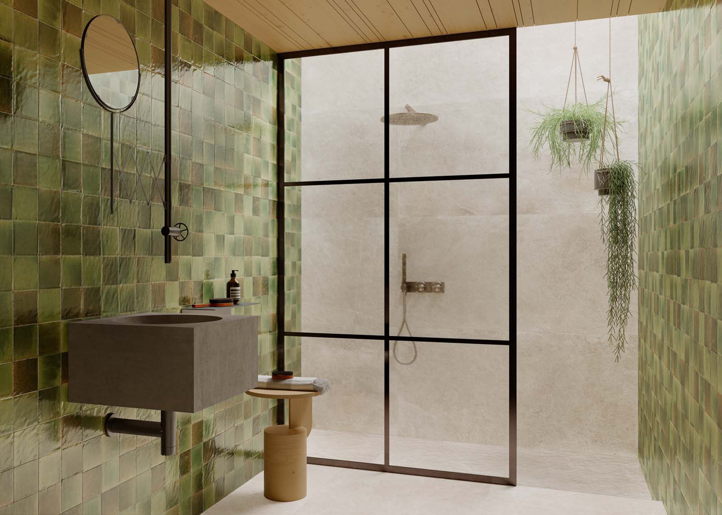 Green ceramic tile — Gleeze Green