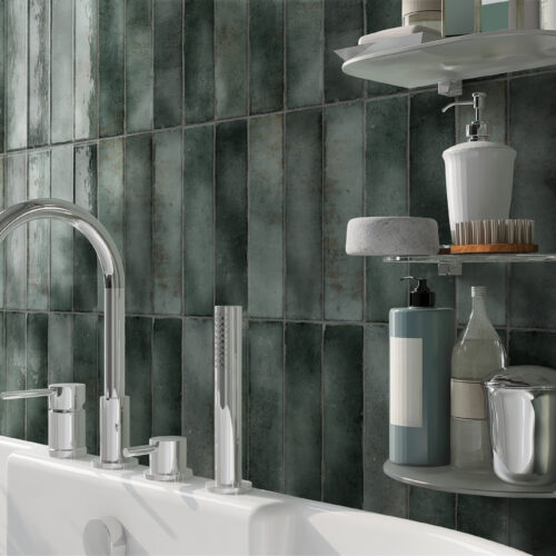 Green ceramic tile — Hackney Green