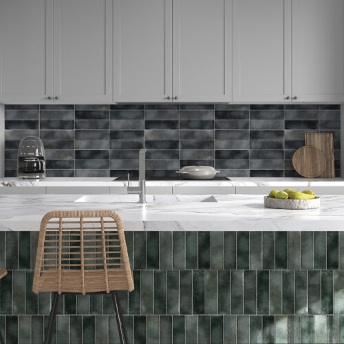 Charcoal ceramic tile — Hackney Charcoal