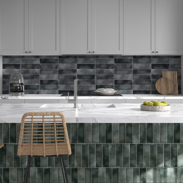 Charcoal ceramic tile — Hackney Charcoal