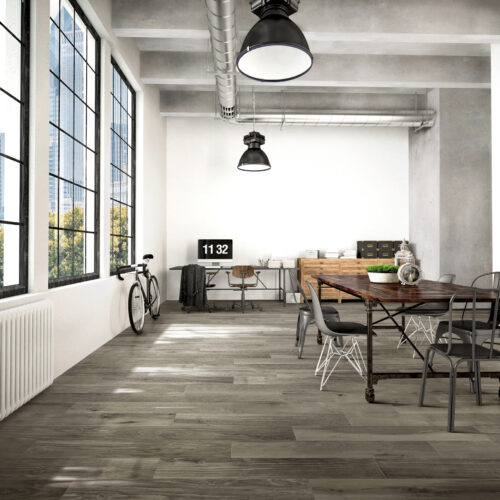 Charcoal porcelain tile — Hi-Wood Charcoal
