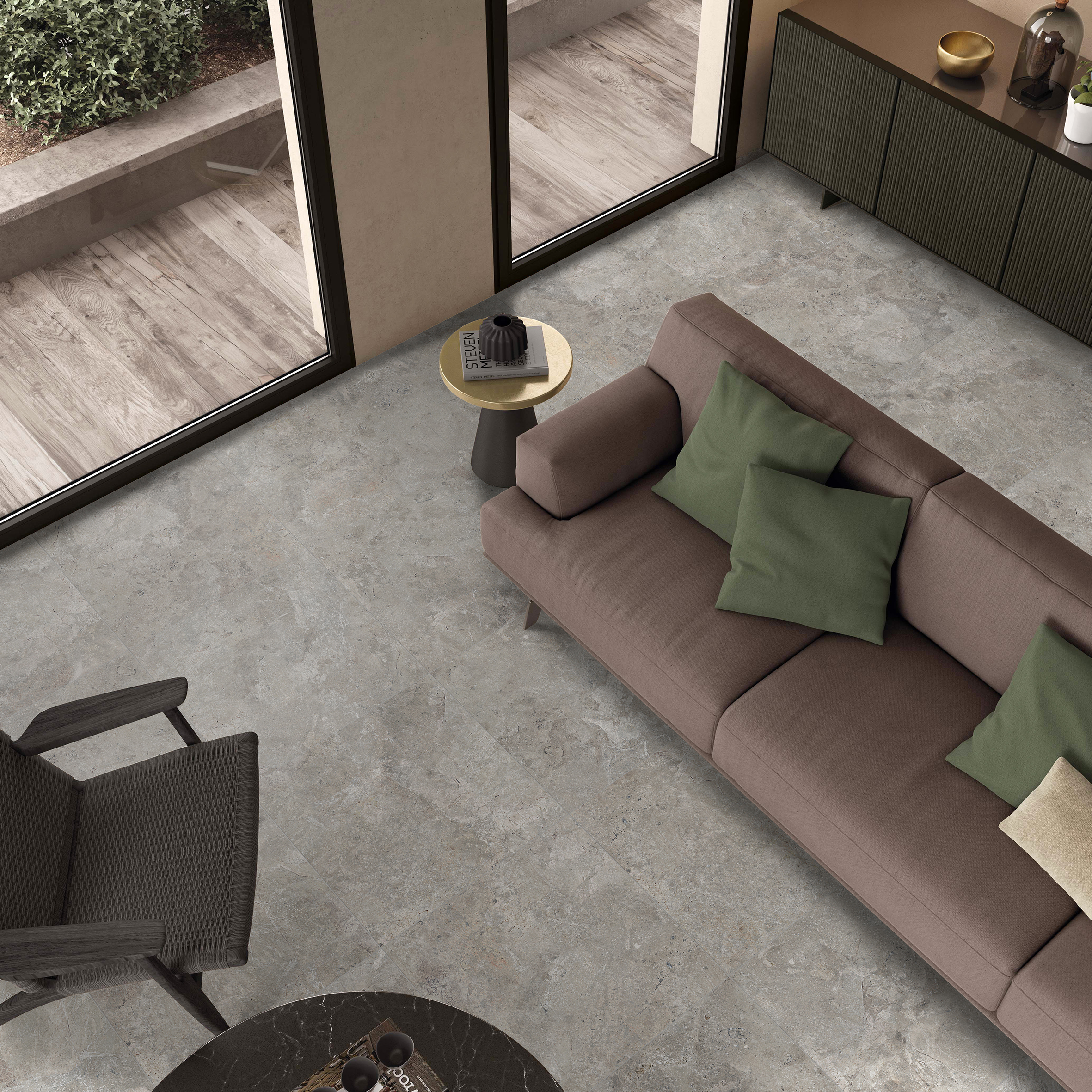 Beige porcelain tile — Karst-Stone Beige