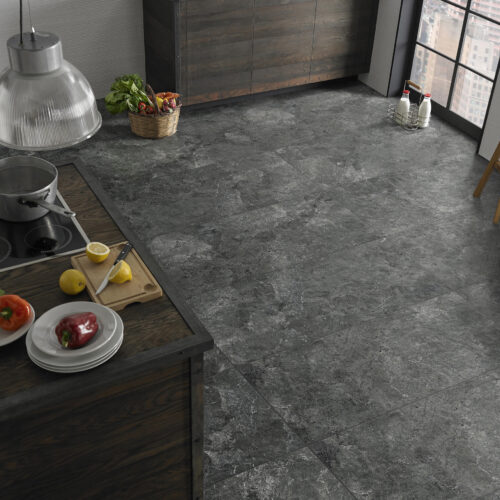 Charcoal porcelain tile — Karst-Stone Charcoal