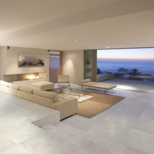 White porcelain tile — Konkrit White