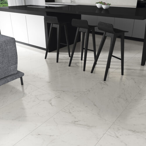 White porcelain tile — Lumina White