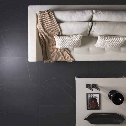 Black porcelain tile — Lumina Black
