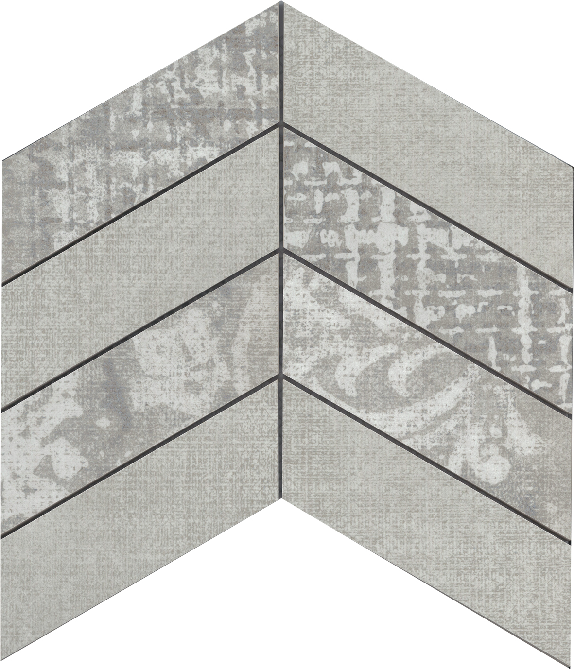 Beige porcelain — Network Chevron Stone