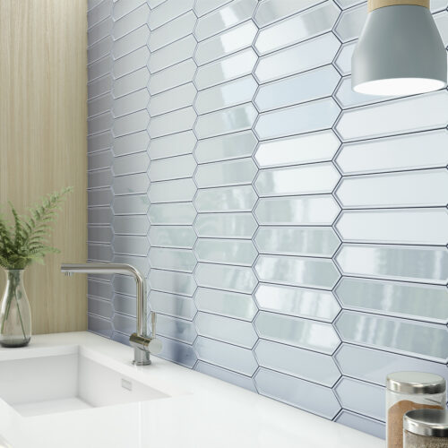 Blue porcelain tile — Naima Blue