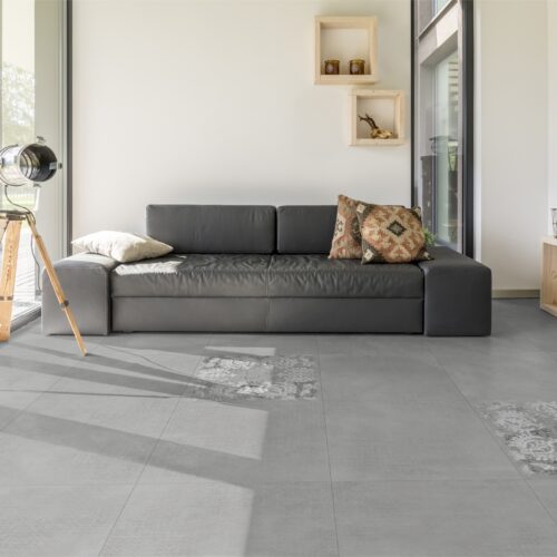 Grey porcelain tile — Network Grey